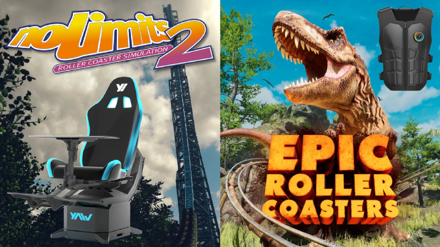 Ride a roller coaster at home with a sitting motion simulator & tactile sensation