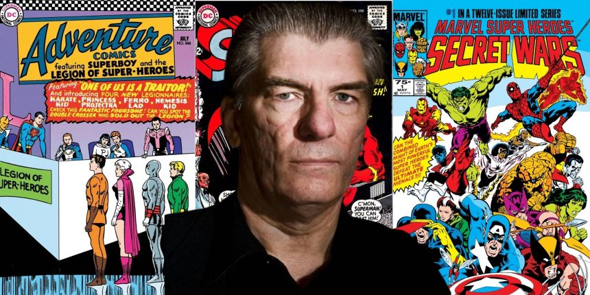 Jim Shooter behind a number of his past comics