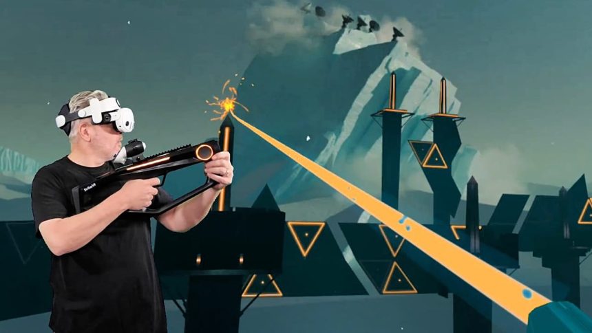 Hands-on: Strikervr Mavrik Haptic Gun in Under Caver, Tower Tag & Laser Limbo