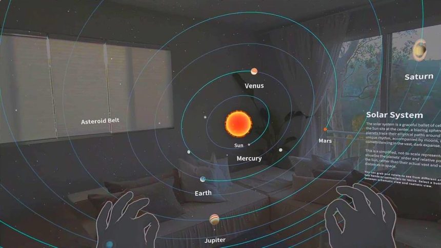 Practice Space XR: Exploring Space from my living room