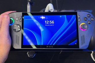 I tried the Xbox Ally. This nailed one side holding the handheld window